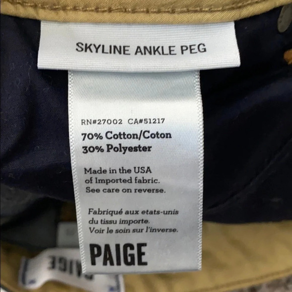 •PAIGE• SKYLINE Ankle Peg, size 29, like new❤️ - Picture 7 of 10